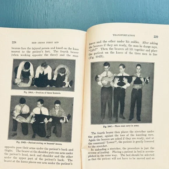Vintage 1940s American Red Cross "First Aid Textbook" Vintage First Aid Book - Picture 6 of 9